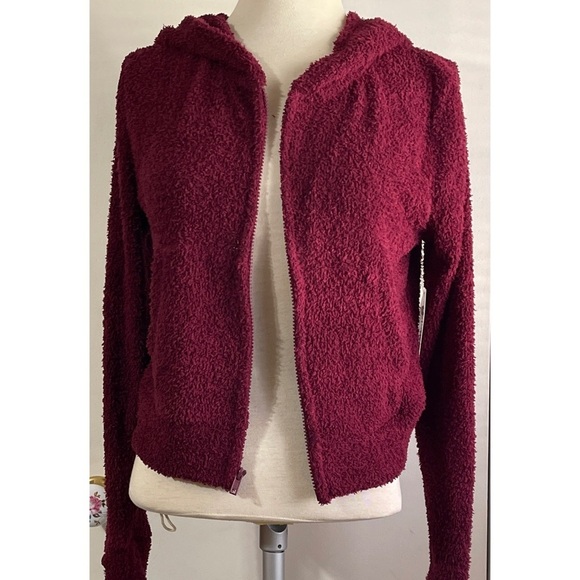 NWT Juniors' SO Sweater-Like Cozy Zip Hoodie Size Extra Small - Picture 2 of 6